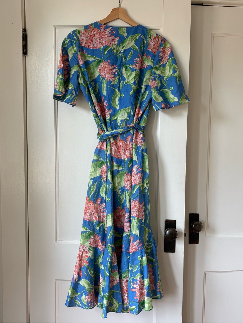 J. McLaughlin Audette Wrap Linen Blend Maxi Dress - Picture 6 of 6